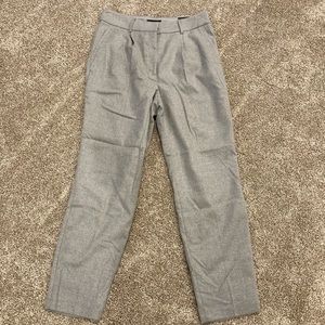 High Waisted Tapered Flannel Ankle Pant NWT